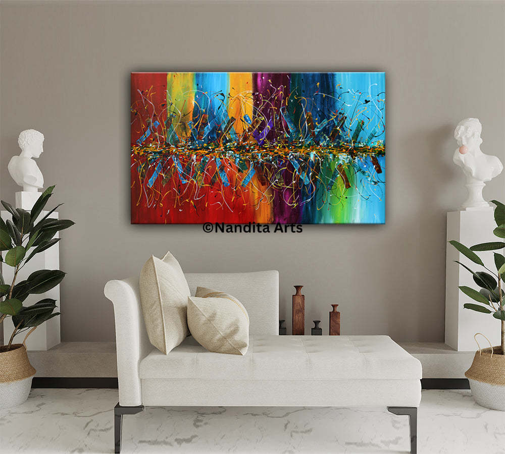 Décor Your Interior with a Touch of Imagination with Abstract Paintings and Artworks