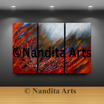 Abstract Wall Art Contemporary oversized Abstract painting canvas art - Life and Consciousness - 9