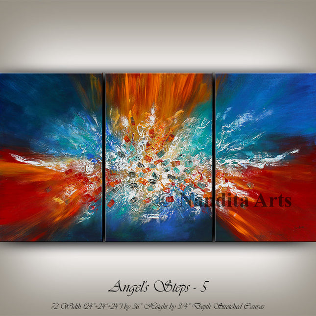 Abstract Colorful Canvas Painting - Living Room Home Decor