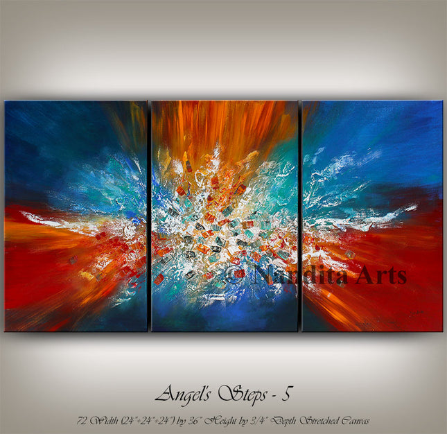 Abstract Colorful Canvas Painting - Living Room Home Decor