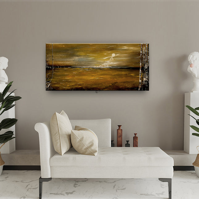 Large Landscape Art Extra Large Abstract Modern Wall Art on Canvas for Sale - Grasslands of the Earth