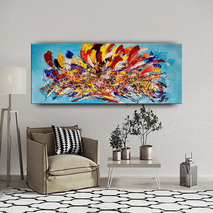 multicolorAbstract Wall Art Cathedral Light 72x30 inches - Cathedral Light - 13