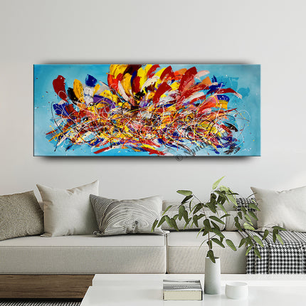 multicolorAbstract Wall Art Cathedral Light 72x30 inches - Cathedral Light - 13