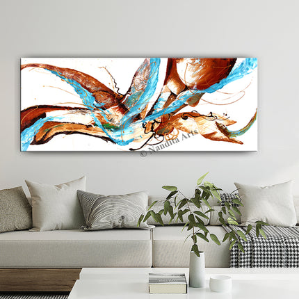 Large Abstract Painting Art Colorful Canvas Painting For Living Room - Midnight Wind - 4