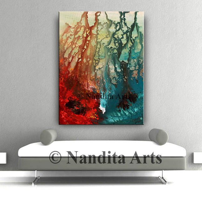 Bedroom Décor Art Painting on Canvas – Perfect Gift Idea for Any Occasion - Ocean Heat - 7