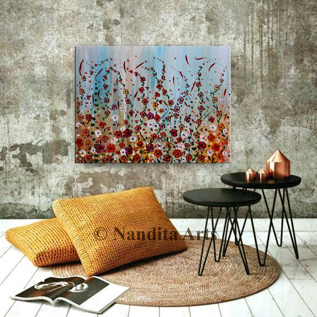 Poppies of Love - Flower Wall Art