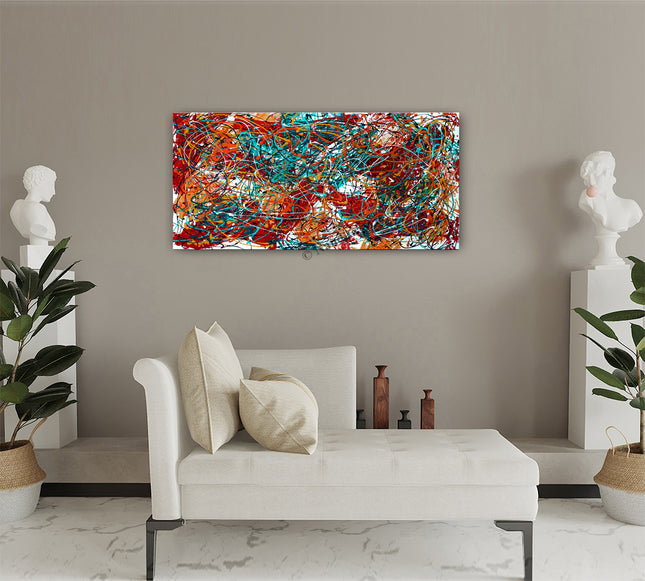 Cosmic Abstract Wall Art - Nebula Burst -3