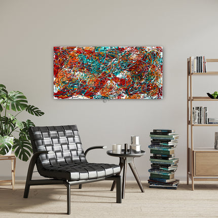 Cosmic Abstract Wall Art - Nebula Burst -3