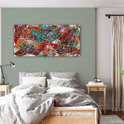 Cosmic Abstract Wall Art - Nebula Burst -3