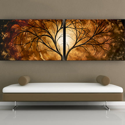 Landscape Gold Painting Wall Art - A  Bright Future