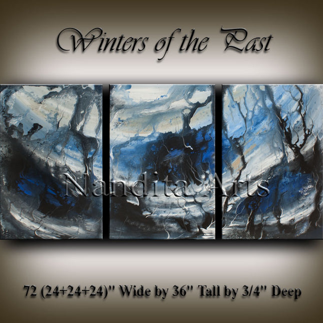 Large Modern Abstract Wall Art Painting On Canvas for Bedroom Decor Art Painting - Winters of the Past