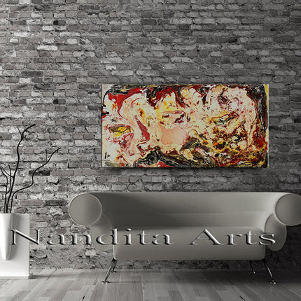 Multicolor Modern Wall Art for Bedroom Decor - Large Modern Art Painting - Undersea Beauty - 3