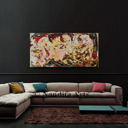 Multicolor Modern Wall Art for Bedroom Decor - Large Modern Art Painting - Undersea Beauty - 3