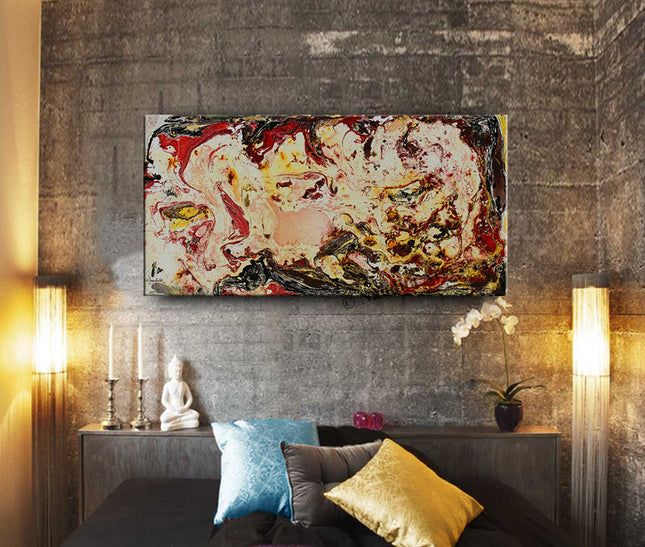 Multicolor Modern Wall Art for Bedroom Decor - Large Modern Art Painting - Undersea Beauty - 3