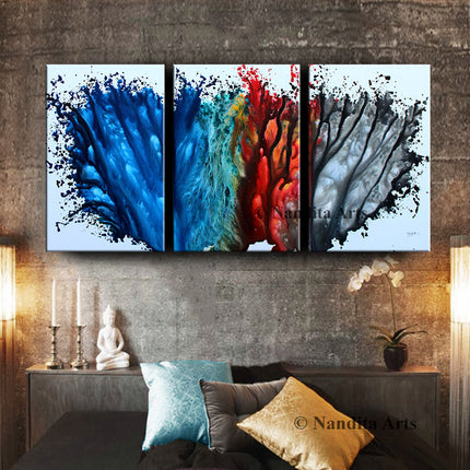 Watercolor Painting on Canvas Original Modern Wall Art  - Shades of Emotion - 4