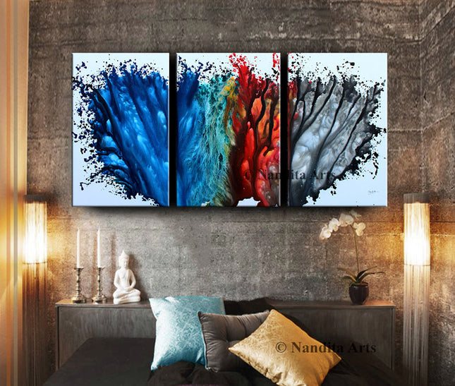 Watercolor Painting on Canvas Original Modern Wall Art  - Shades of Emotion - 4