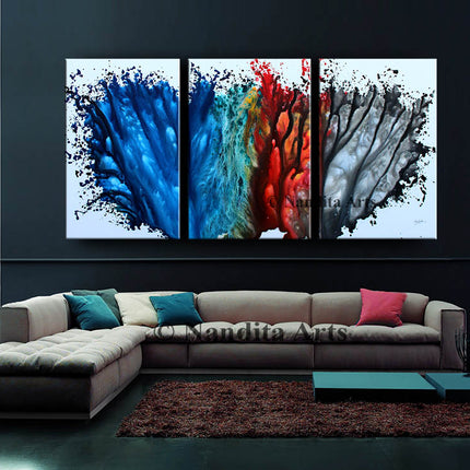 Watercolor Painting on Canvas Original Modern Wall Art  - Shades of Emotion - 4