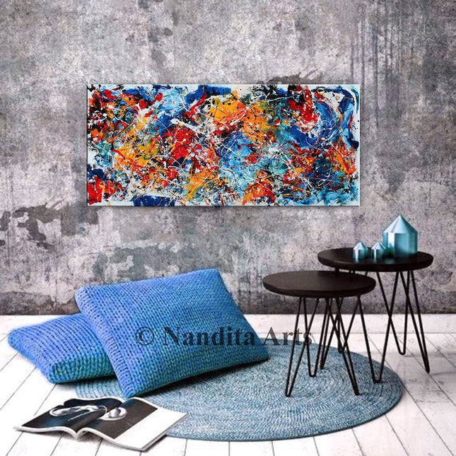 Jackson pollock style wall art - “Cathedral Light - 43”